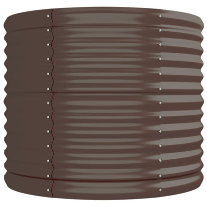 Hochbeet Verzinkter Stahl 296x80x68 cm Braun