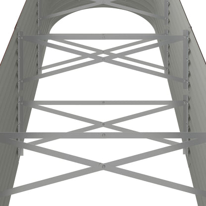 Hochbeet Verzinkter Stahl 296x80x68 cm Braun