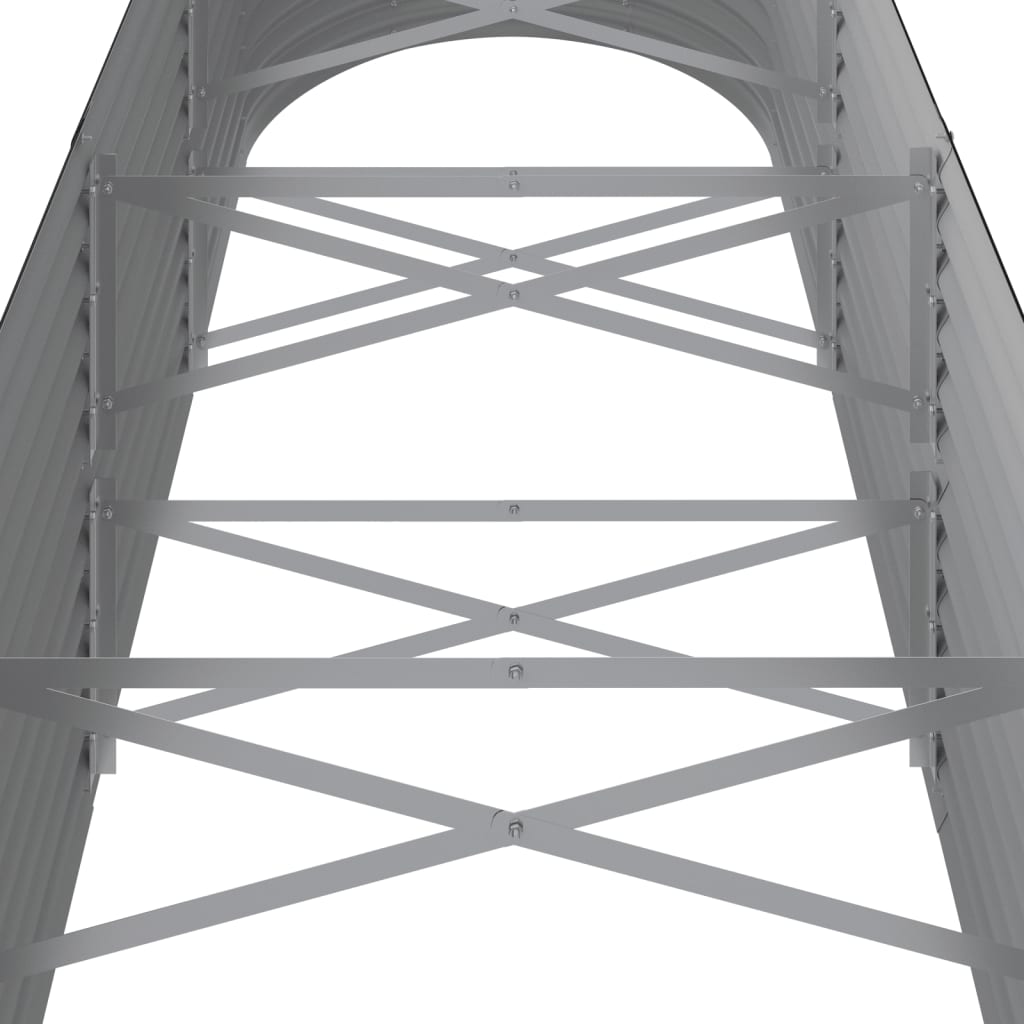 Hochbeet Verzinkter Stahl 296x80x68 cm Anthrazit