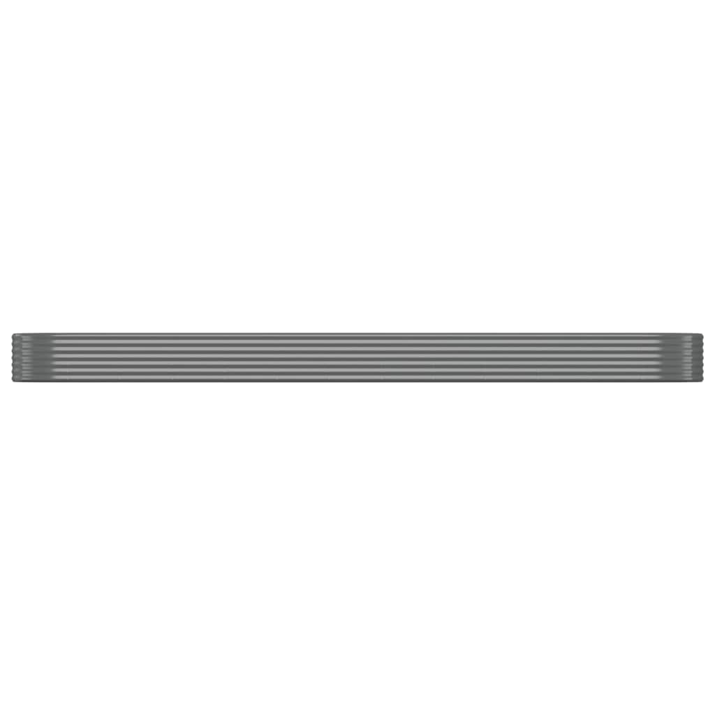 Hochbeet Verzinkter Stahl 507x100x36 cm Grau