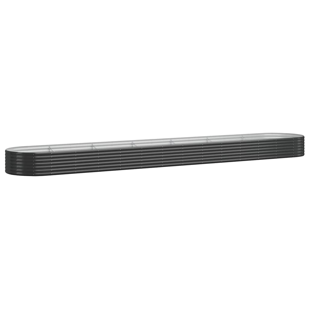 Hochbeet Verzinkter Stahl 544x100x36 cm Anthrazit