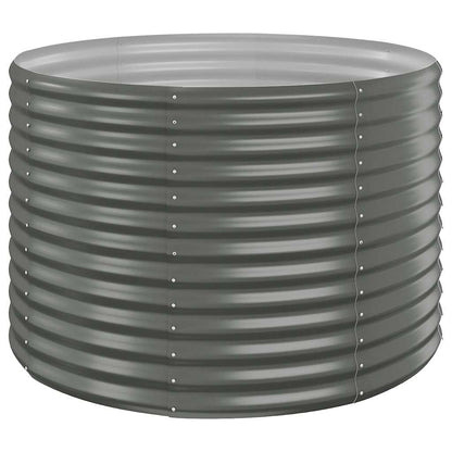 Hochbeet Verzinkter Stahl 100x100x68 cm Grau