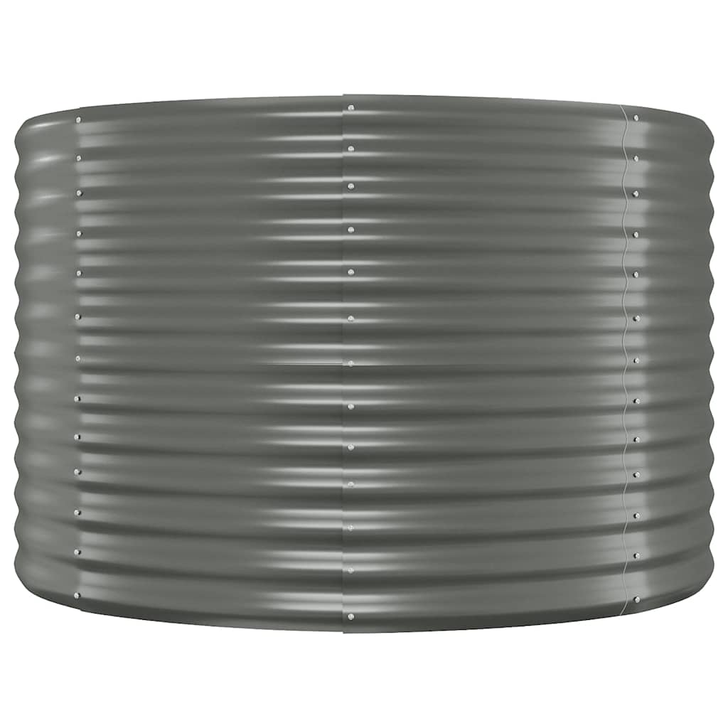 Hochbeet Verzinkter Stahl 100x100x68 cm Grau