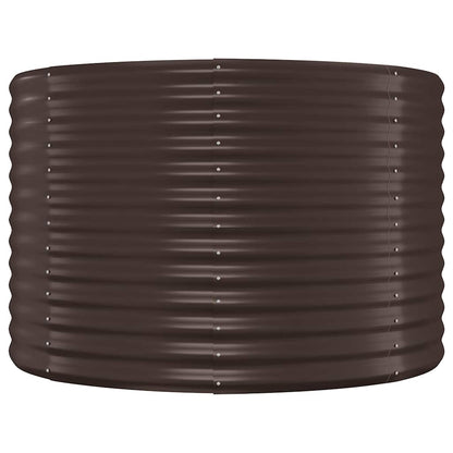 Hochbeet Verzinkter Stahl 100x100x68 cm Braun