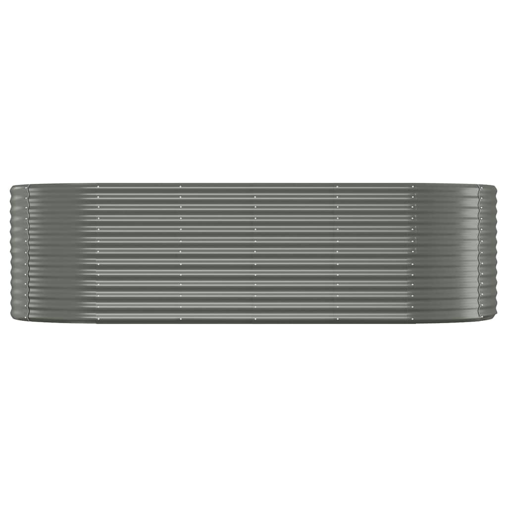 Hochbeet Verzinkter Stahl 249x100x68 cm Grau