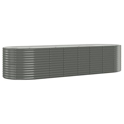 Hochbeet Verzinkter Stahl 322x100x68 cm Grau