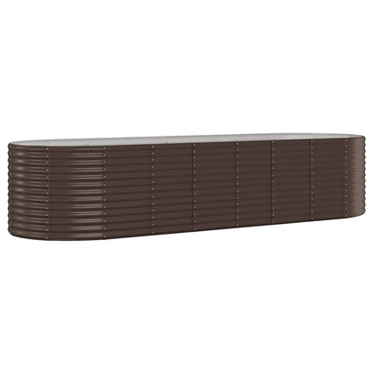 Hochbeet Verzinkter Stahl 322x100x68 cm Braun