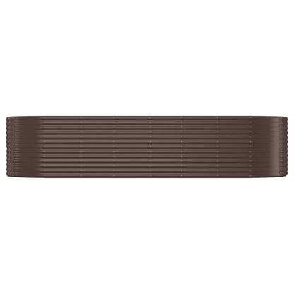 Hochbeet Verzinkter Stahl 322x100x68 cm Braun