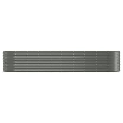 Hochbeet Verzinkter Stahl 396x100x68 cm Grau