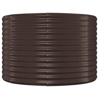 Hochbeet Verzinkter Stahl 396x100x68 cm Braun