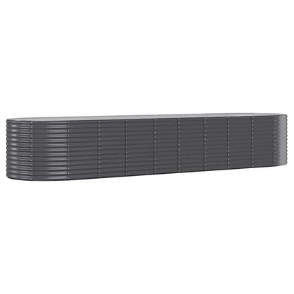Hochbeet Verzinkter Stahl 396x100x68 cm Anthrazit