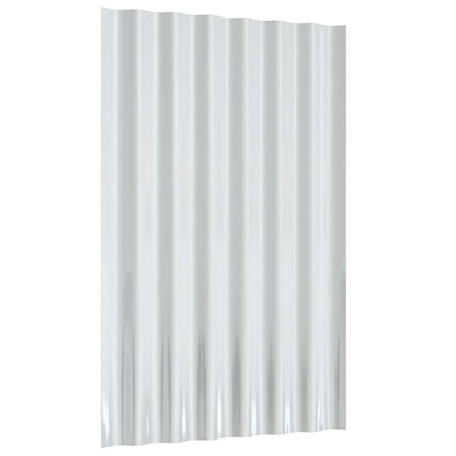 Dachpaneele 12 Stk. Verzinkter Stahl Braun 60x36 cm
