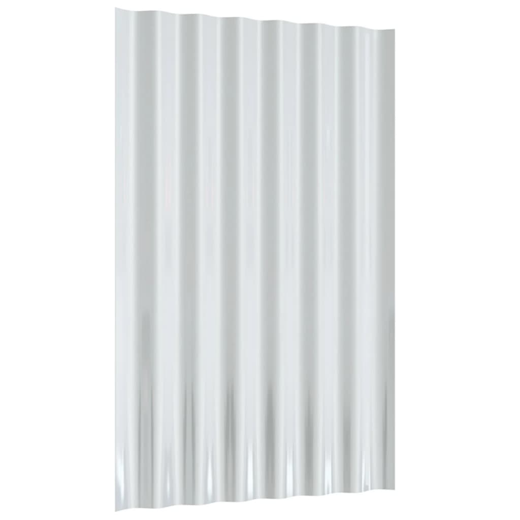 Dachpaneele 36 Stk. Verzinkter Stahl Grau 60x36 cm
