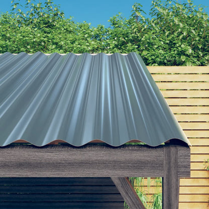 Dachpaneele 36 Stk. Verzinkter Stahl Grau 60x36 cm
