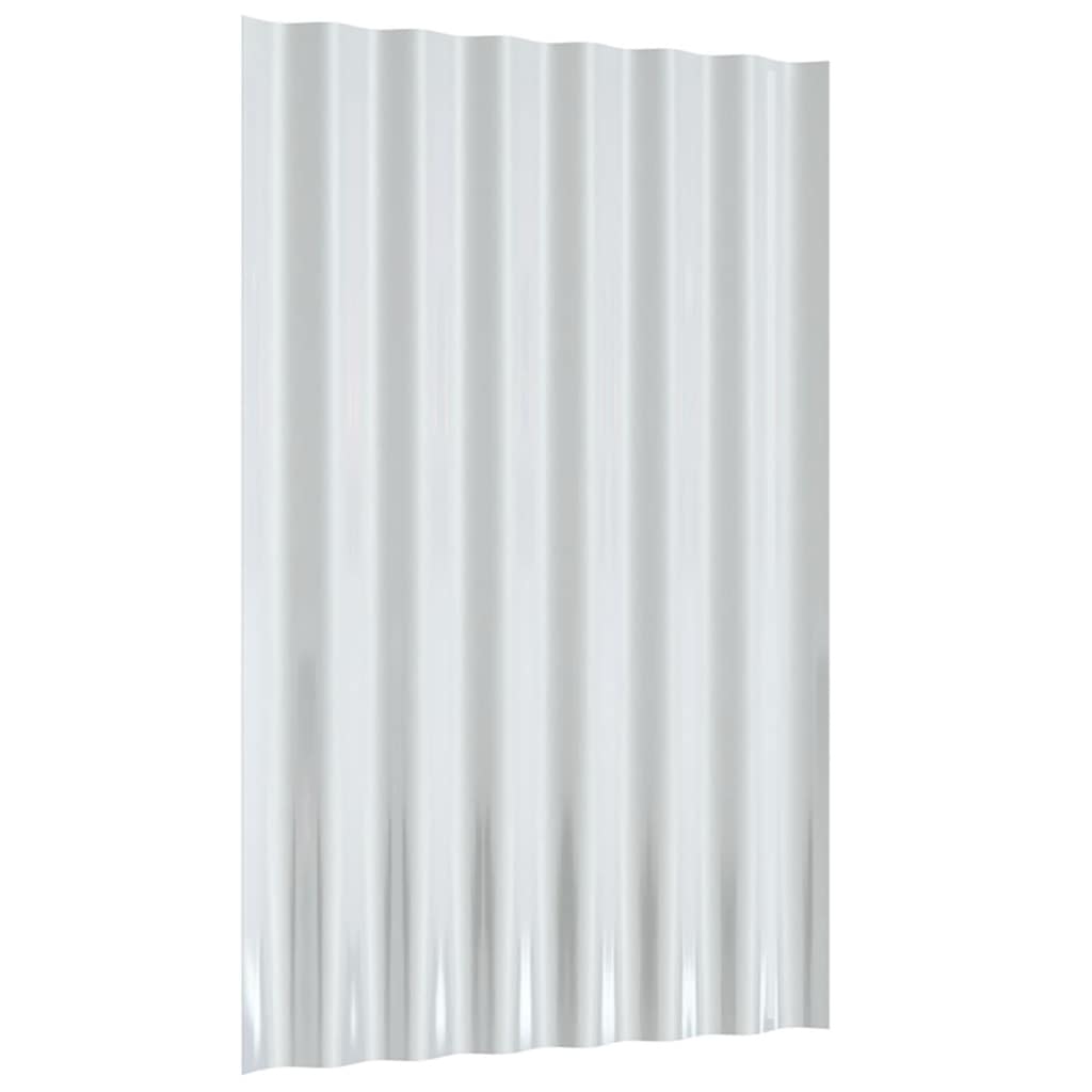 Dachpaneele 36 Stk. Verzinkter Stahl Anthrazit 60x36cm