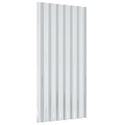 Dachpaneele 12 Stk Verzinkter Stahl Anthrazit 80x36 cm