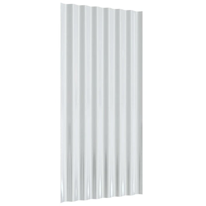Dachpaneele 36 Stk. Verzinkter Stahl Braun 80x36 cm