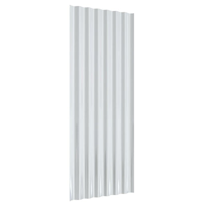 Dachpaneele 12 Stk Verzinkter Stahl Anthrazit 100x36cm