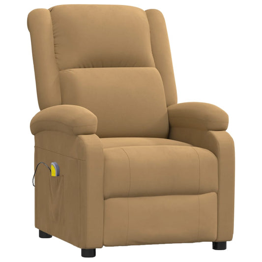 Massagesessel Braun Samt