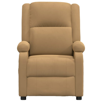Massagesessel Braun Samt