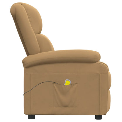 Massagesessel Braun Samt