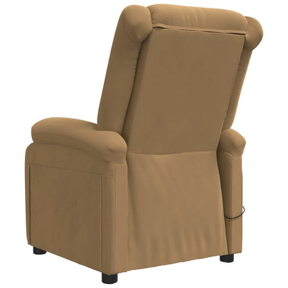 Massagesessel Braun Samt