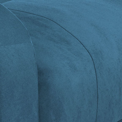 Massagesessel Blau Samt
