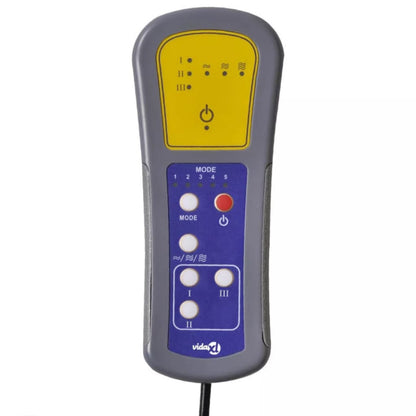 Ohrensessel mit Massagefunktion Dunkelbraun Stoff