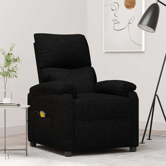 Massagesessel Schwarz Stoff