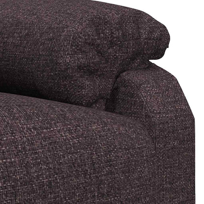 Massagesessel Dunkelbraun Stoff