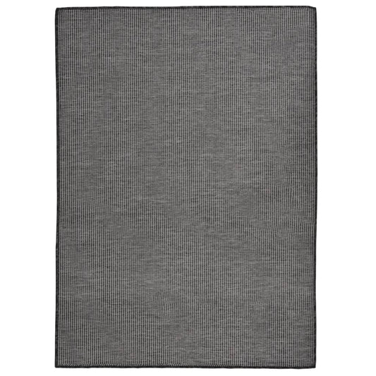 Outdoor-Teppich Flachgewebe 200x280 cm Grau