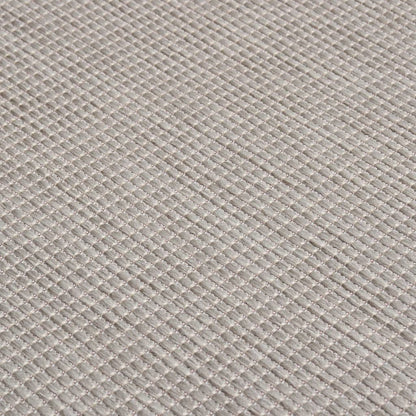 Outdoor-Teppich Flachgewebe 140x200 cm Taupe