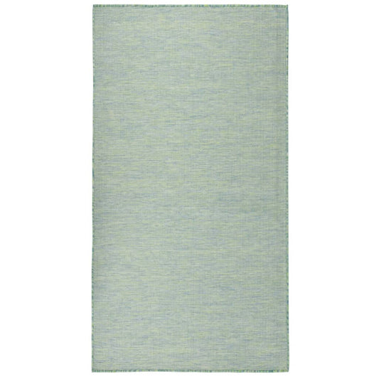 Outdoor-Teppich Flachgewebe 140x200 cm Türkis