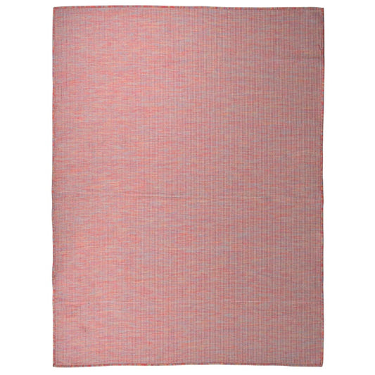 Outdoor-Teppich Flachgewebe 120x170 cm Rot