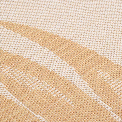 Outdoor-Teppich Flachgewebe 100x200 cm Blattmuster