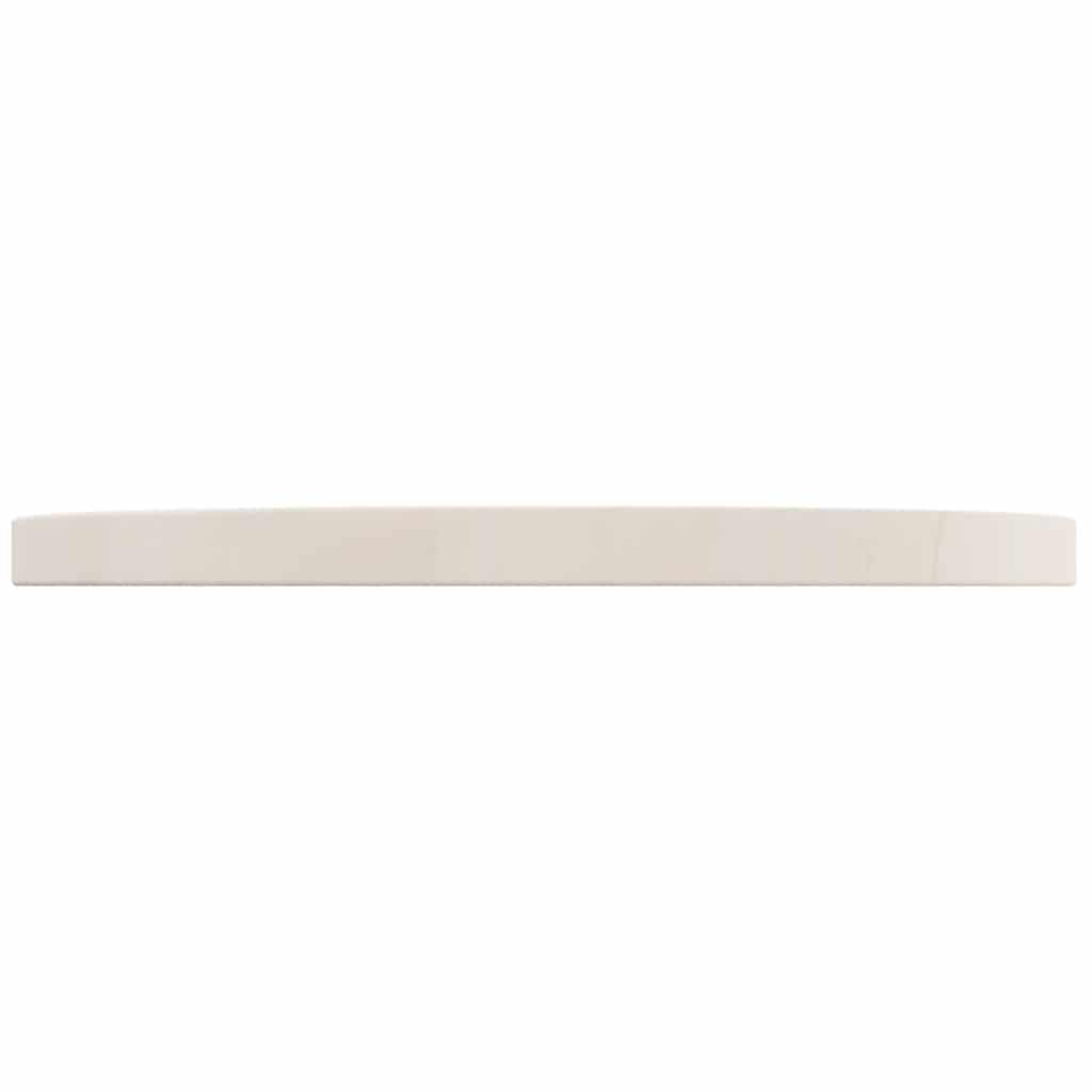Tischplatte Weiß Ø40x2,5 cm Massivholz Kiefer