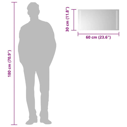 LED-Badspiegel 60x30 cm