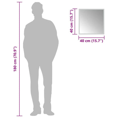 LED-Badspiegel 40x40 cm