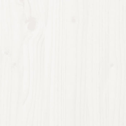 Massivholzbett Weiß 135x190 cm