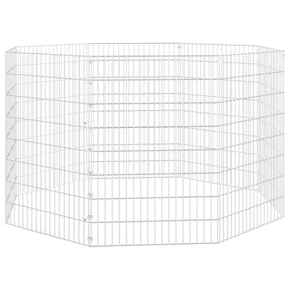 Freilaufgehege 8-teilig 54x80 cm Verzinktes Eisen