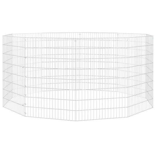 Freilaufgehege 10-teilig 54x80 cm Verzinktes Eisen