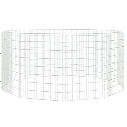 Freilaufgehege 10-teilig 54x80 cm Verzinktes Eisen