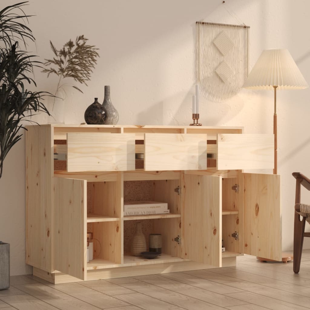 Skænk 110x34x75 cm massiv fyrretræ