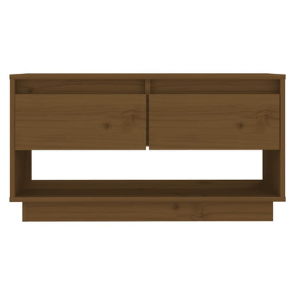 TV-Schrank Honigbraun 74x34x40 cm Massivholz Kiefer