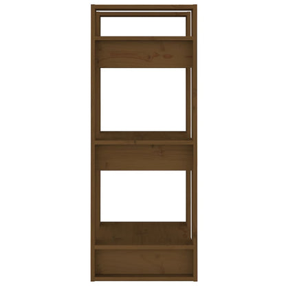 Bücherregal/Raumteiler Honigbraun 41x35x91 cm Massivholz