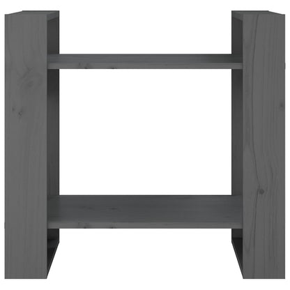 Bogreol/Rumadskiller Grå 60x35x57 cm Massiv Fyr