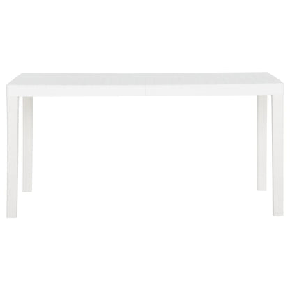 Gartentisch 150x90x72 cm PP Weiß
