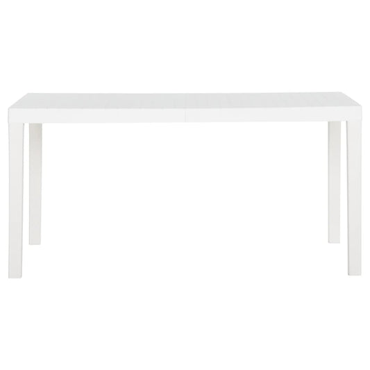 Gartentisch 150x90x72 cm PP Weiß