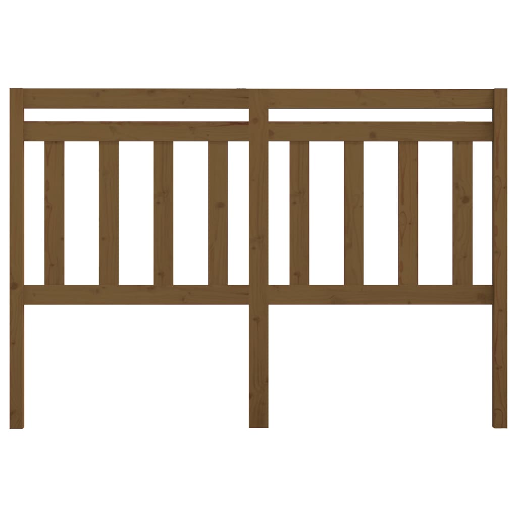 Kopfteil Honigbraun 146x4x100 cm Massivholz Kiefer