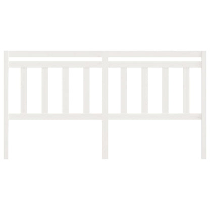 Kopfteil Weiß 206x4x100 cm Massivholz Kiefer